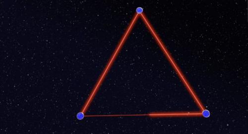 Schematic LISA triangle